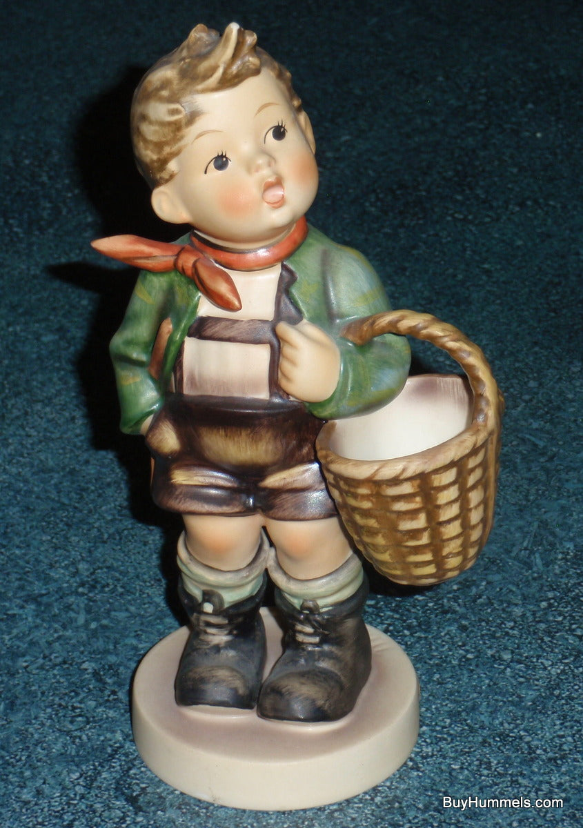 "Village Boy" Goebel Hummel Figurine #51/1 - Little Boy With Big Basket!