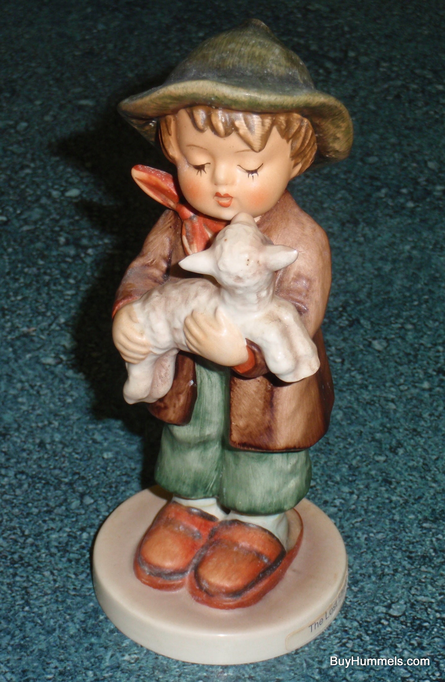 Goebel Hummel "Lost Sheep" Figurine #68/0 - Boy Holding Baby Sheep - CUTE!