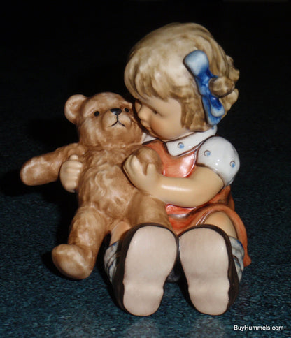 "Teddy Tales" Goebel Hummel Figurine #2155 TMK8 Girl With Teddy Bear