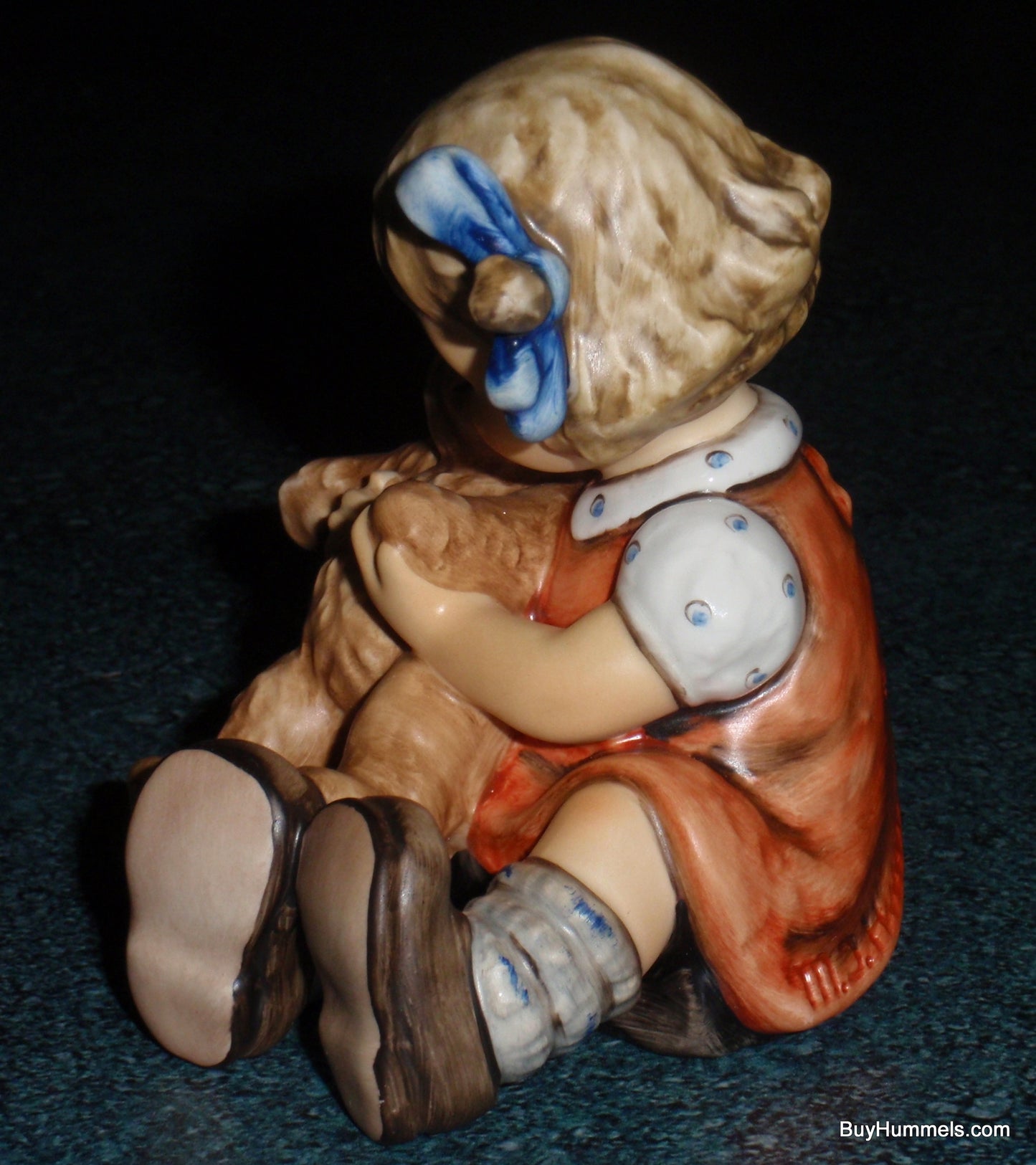 "Teddy Tales" Goebel Hummel Figurine #2155 TMK8 Girl With Teddy Bear