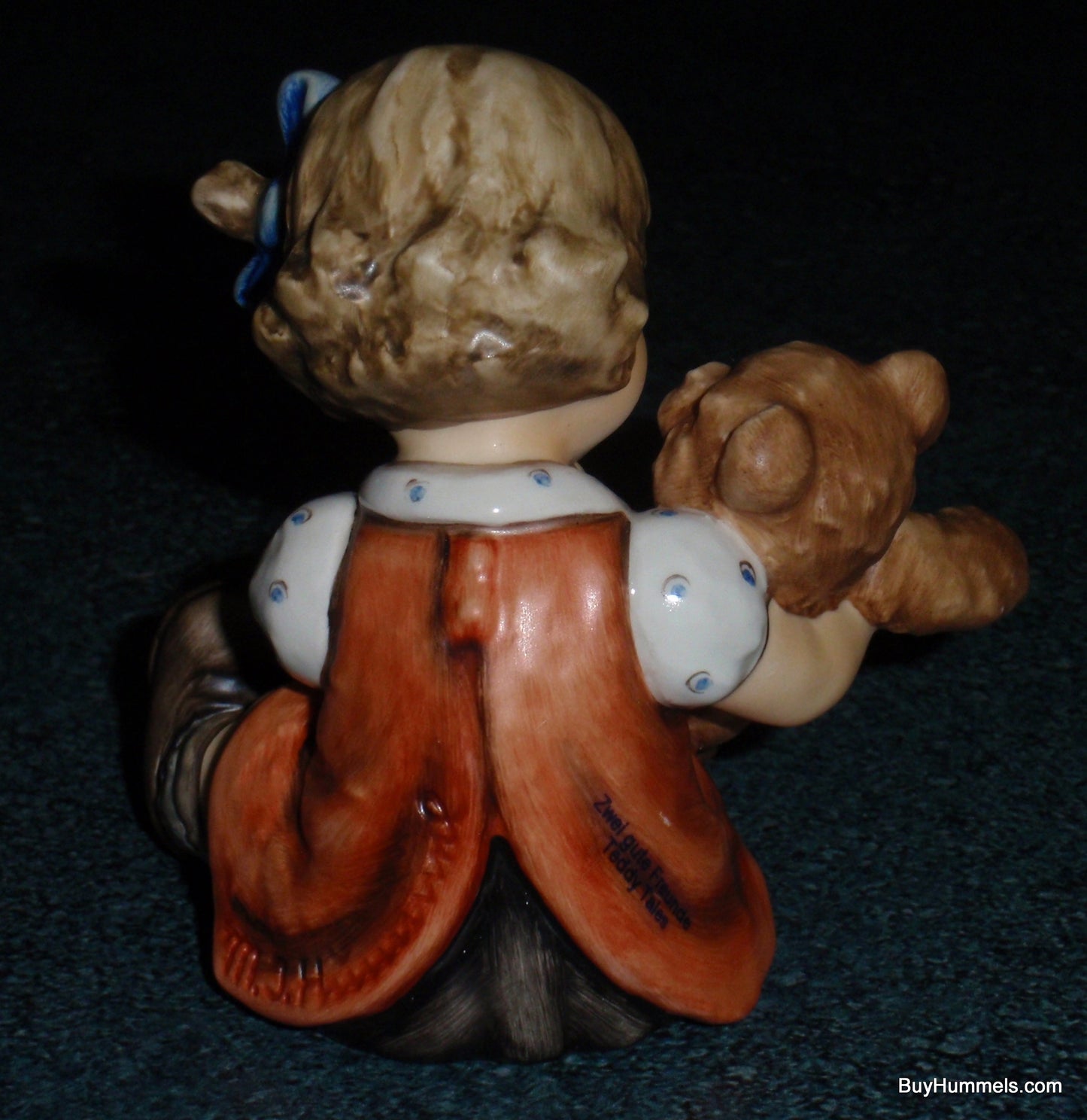 "Teddy Tales" Goebel Hummel Figurine #2155 TMK8 Girl With Teddy Bear