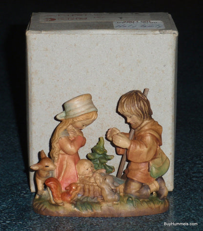 Ferrandiz Anri Wood Carved Figure Holy Family Nativity Scene With Box!