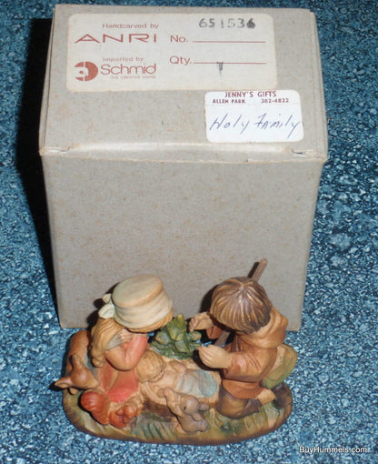 Ferrandiz Anri Wood Carved Figure Holy Family Nativity Scene With Box!