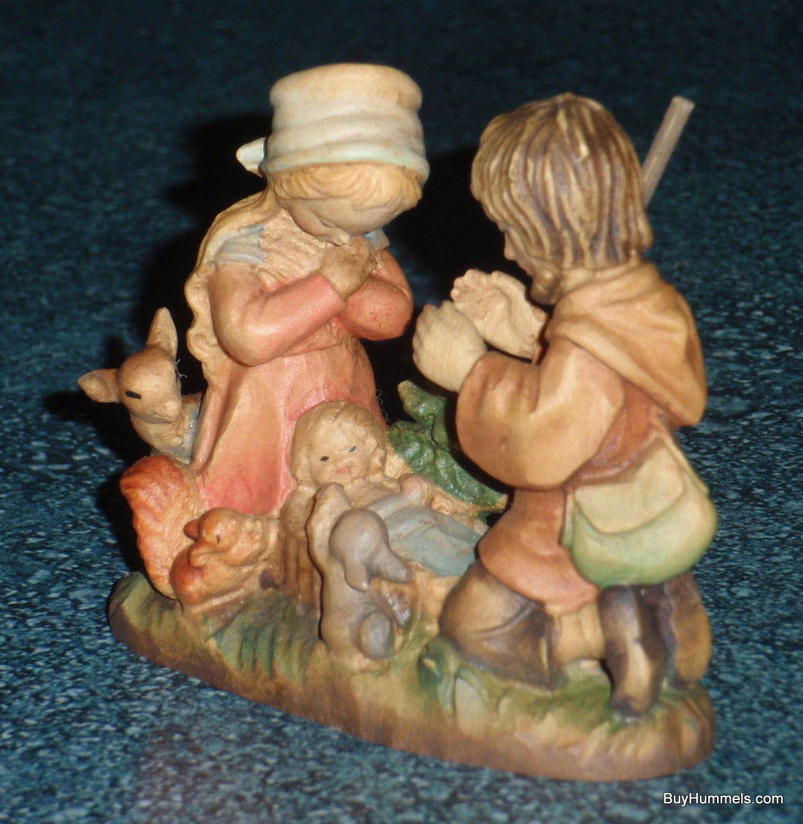 Ferrandiz Anri Wood Carved Figure Holy Family Nativity Scene With Box!