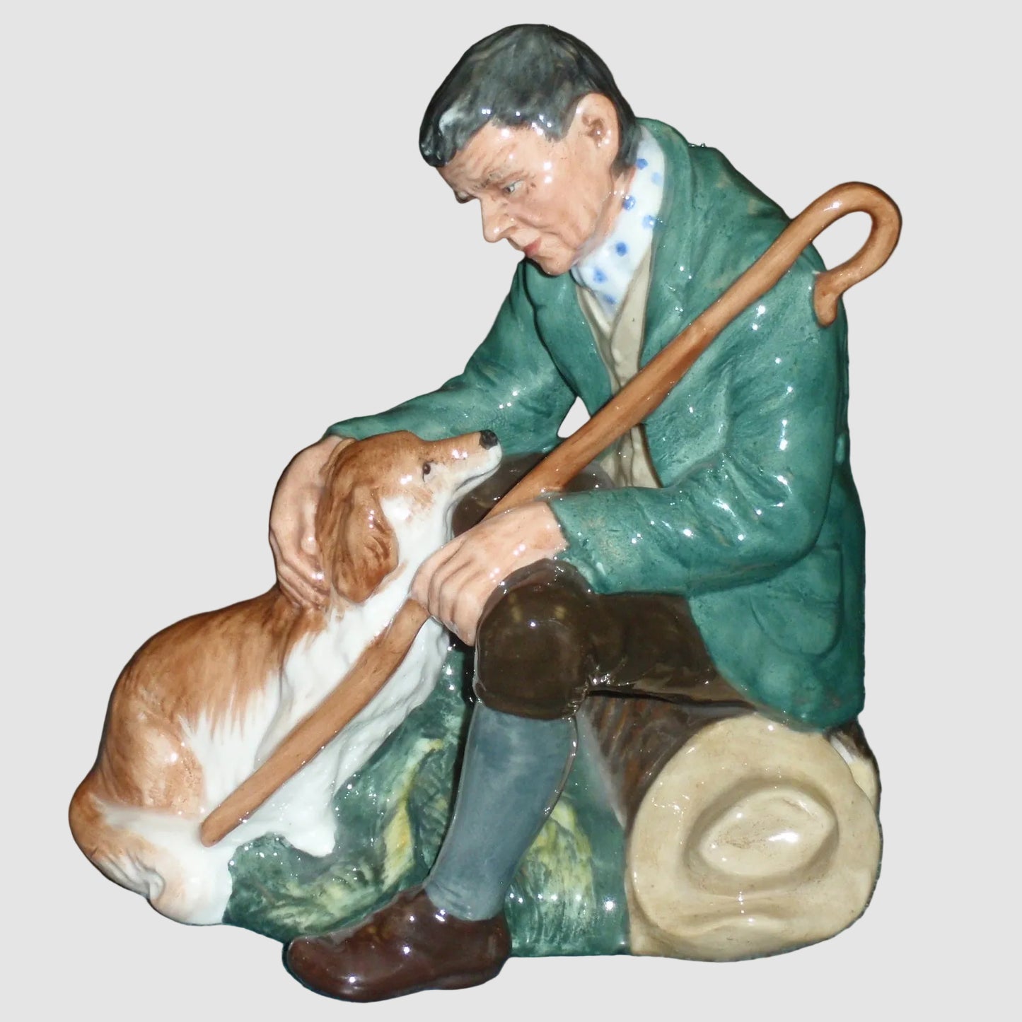 Royal Doulton The Master Figurine HN2325 Peggy Davies Shepherd Herding Dog Collie Vintage England Bone China
