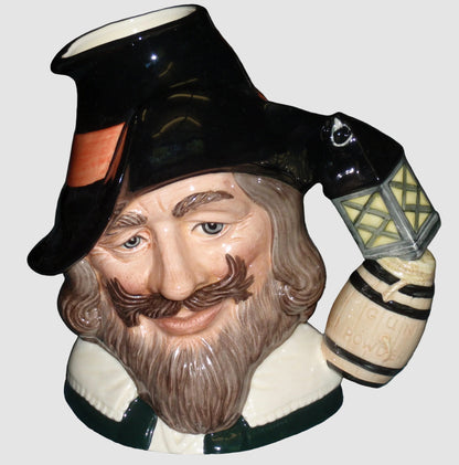 Guy Fawkes Anonymous Character Toby Jug D6861 By Royal Doulton