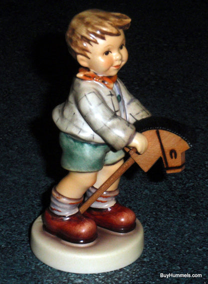 Pony Express Goebel Hummel Figurine 2043/B Boy Riding Stick Horse TMK8