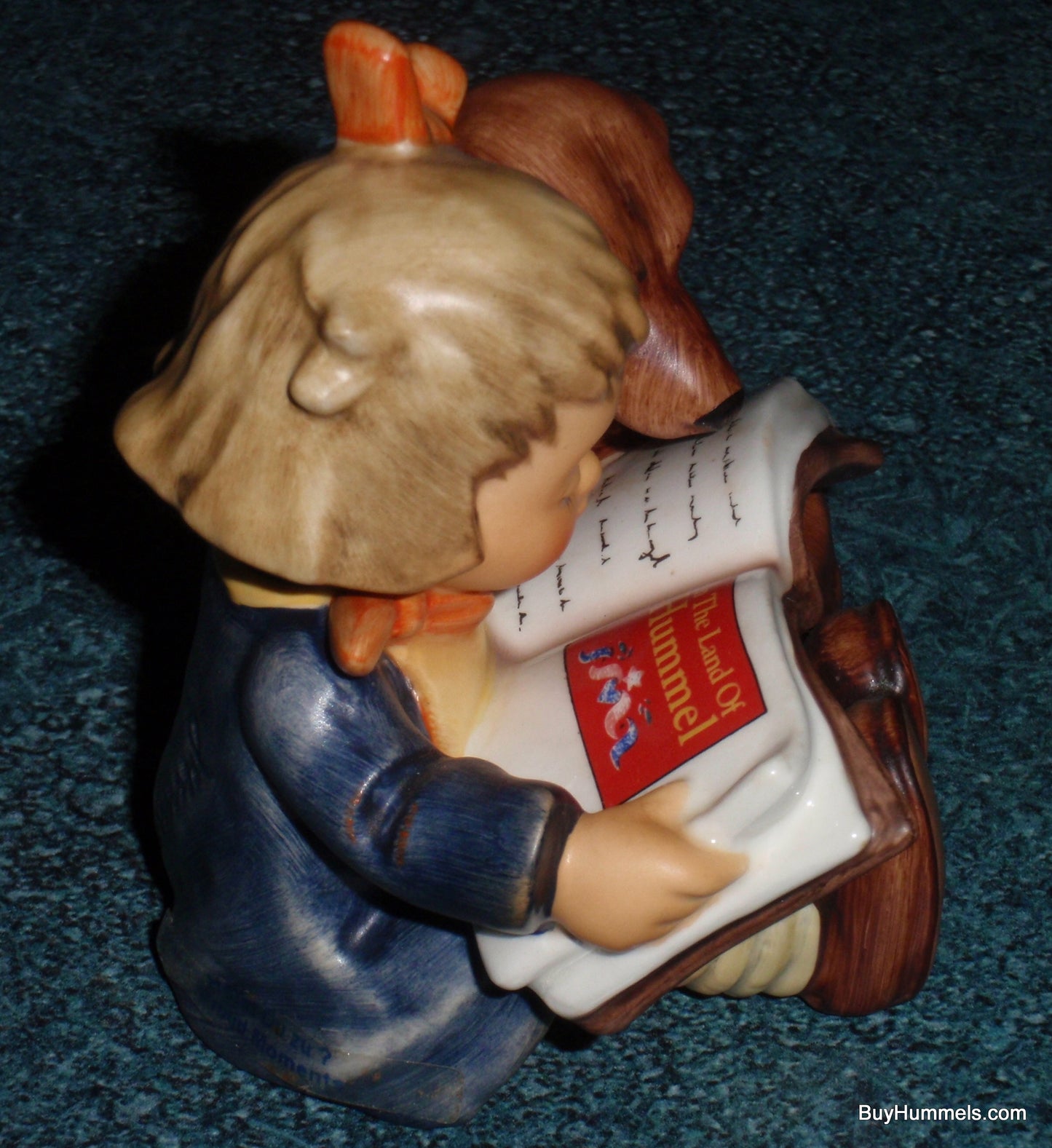 "Proud Moments" Goebel Hummel Figurine #800 - Girl Reading To Dachshund Puppy Dog!