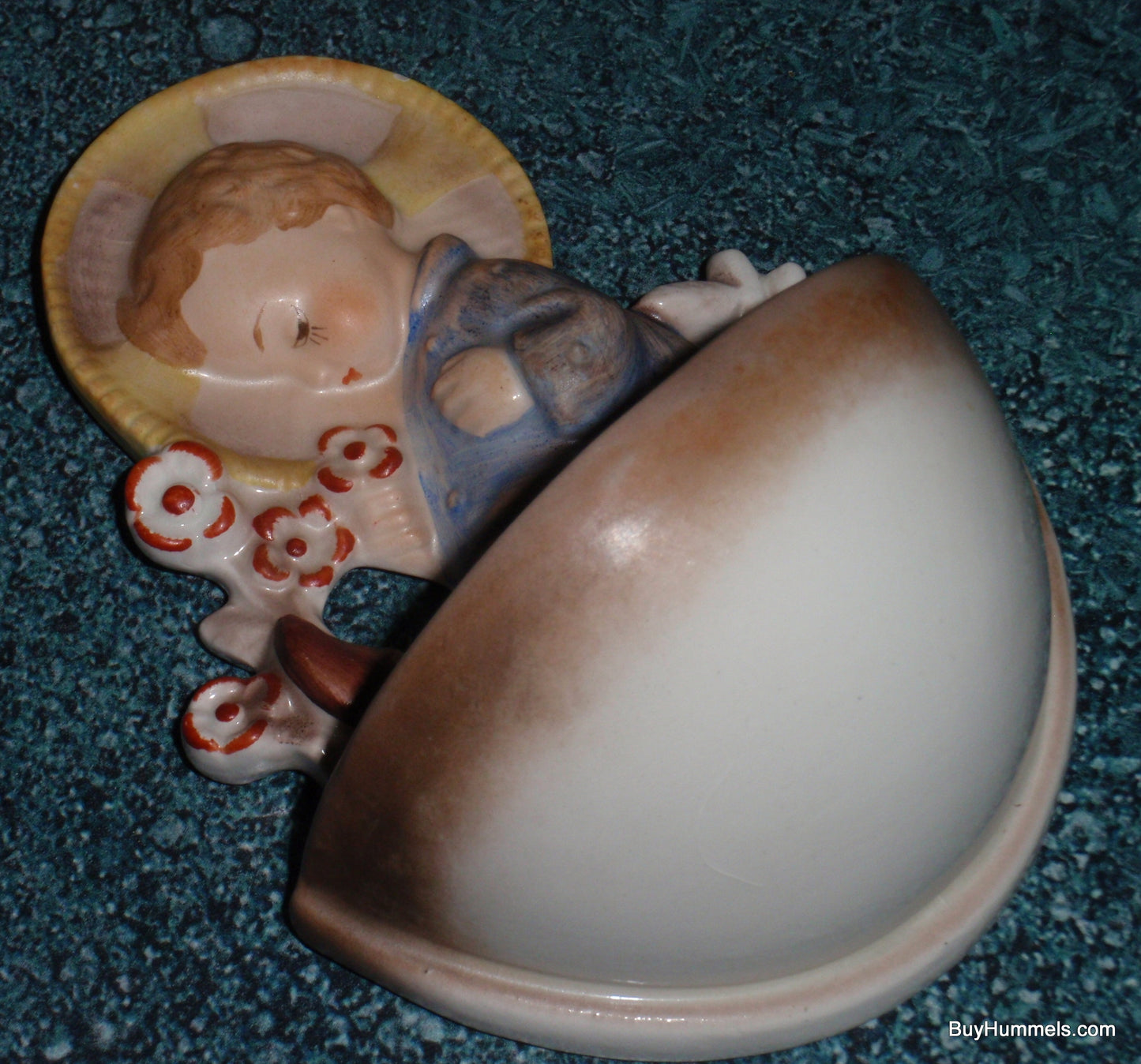 "Child With Flowers" Goebel Hummel Holy Water Font Model #36/1