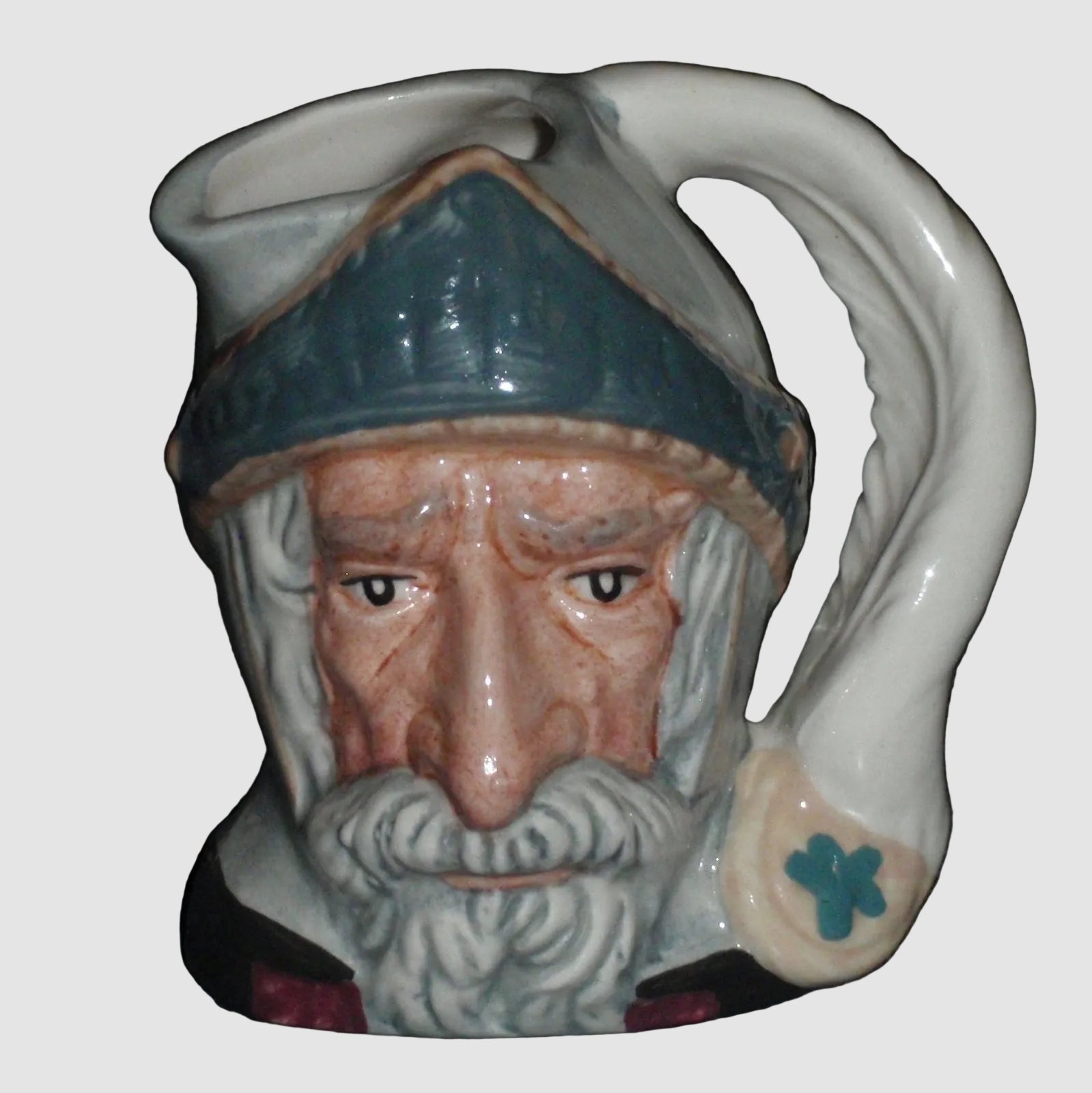 Royal Doulton Don Quixote Character Jug D6511 Miniature Toby Mug Literary Knight Vintage England Porcelain