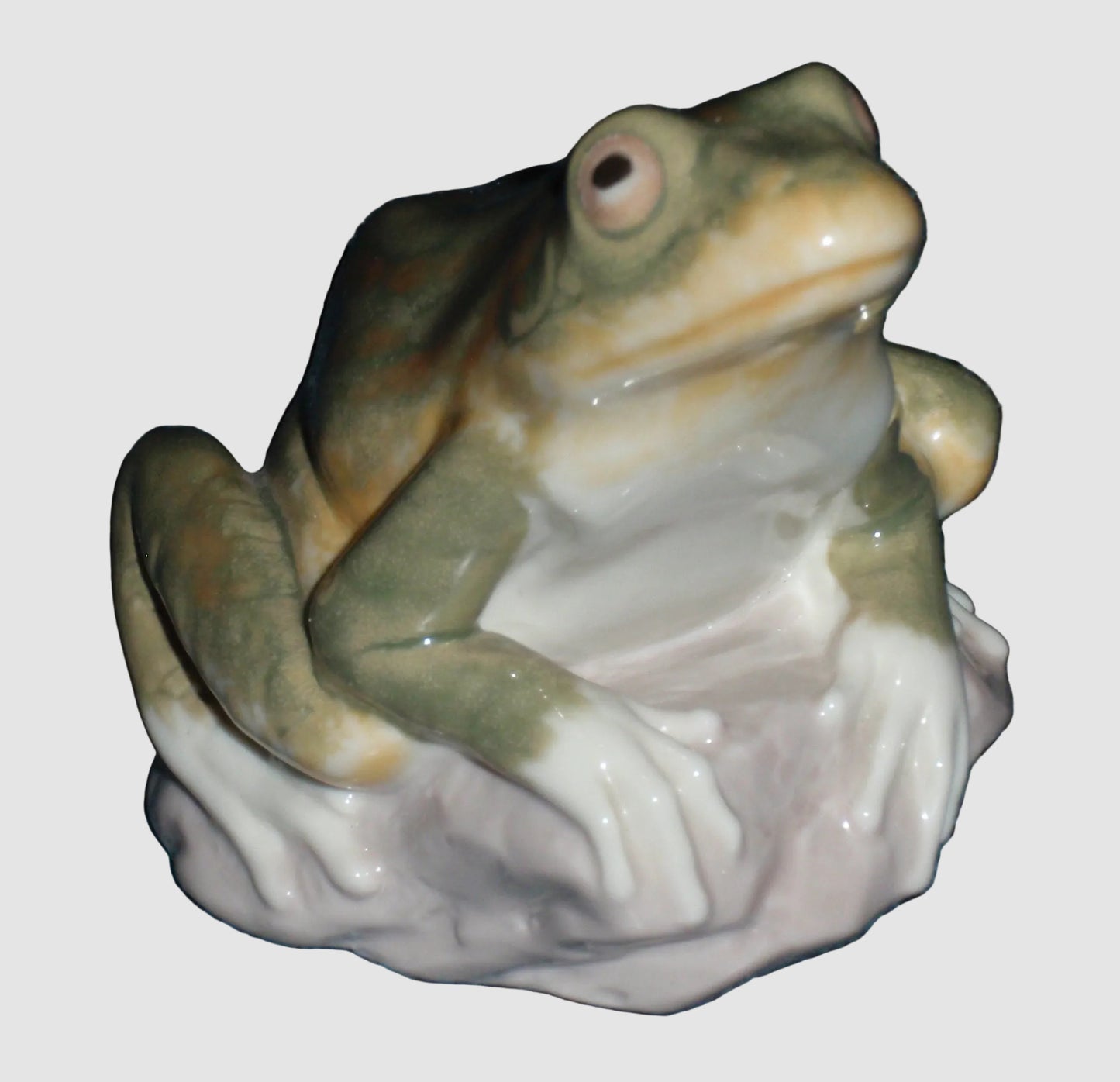 "Nature's Observer" Lladro Frog Figurine #6702 With Original Box (2.75")