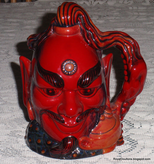 Royal Doulton Aladdin's Genie Flambe Character Toby Jug D6971 Limited Edition 1994