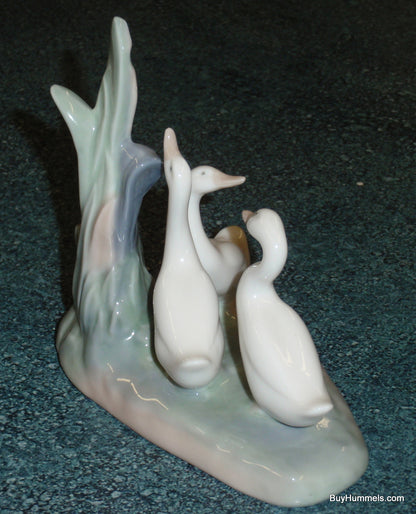 NAO by Lladro "Three Geese" Collectible Figurine - Made In Spain - Great Gift!