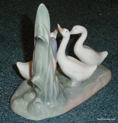 NAO by Lladro "Three Geese" Collectible Figurine - Made In Spain - Great Gift!