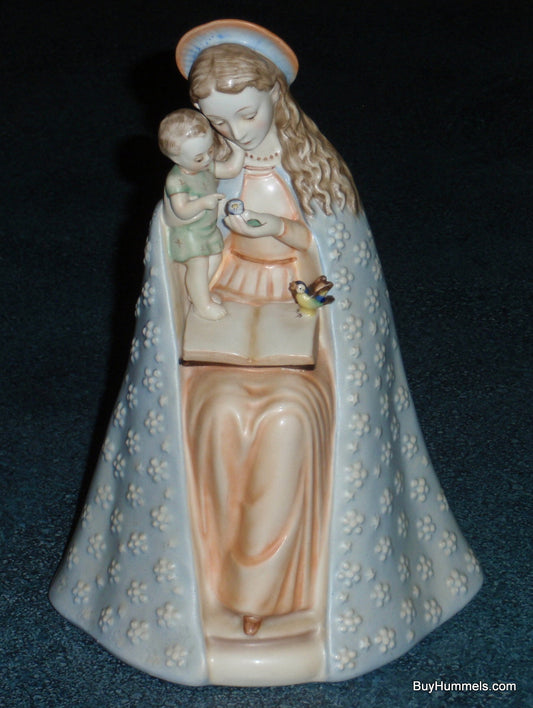 Flower Madonna Hummel Figurine #10/1 Mary & Jesus With Blue Bird