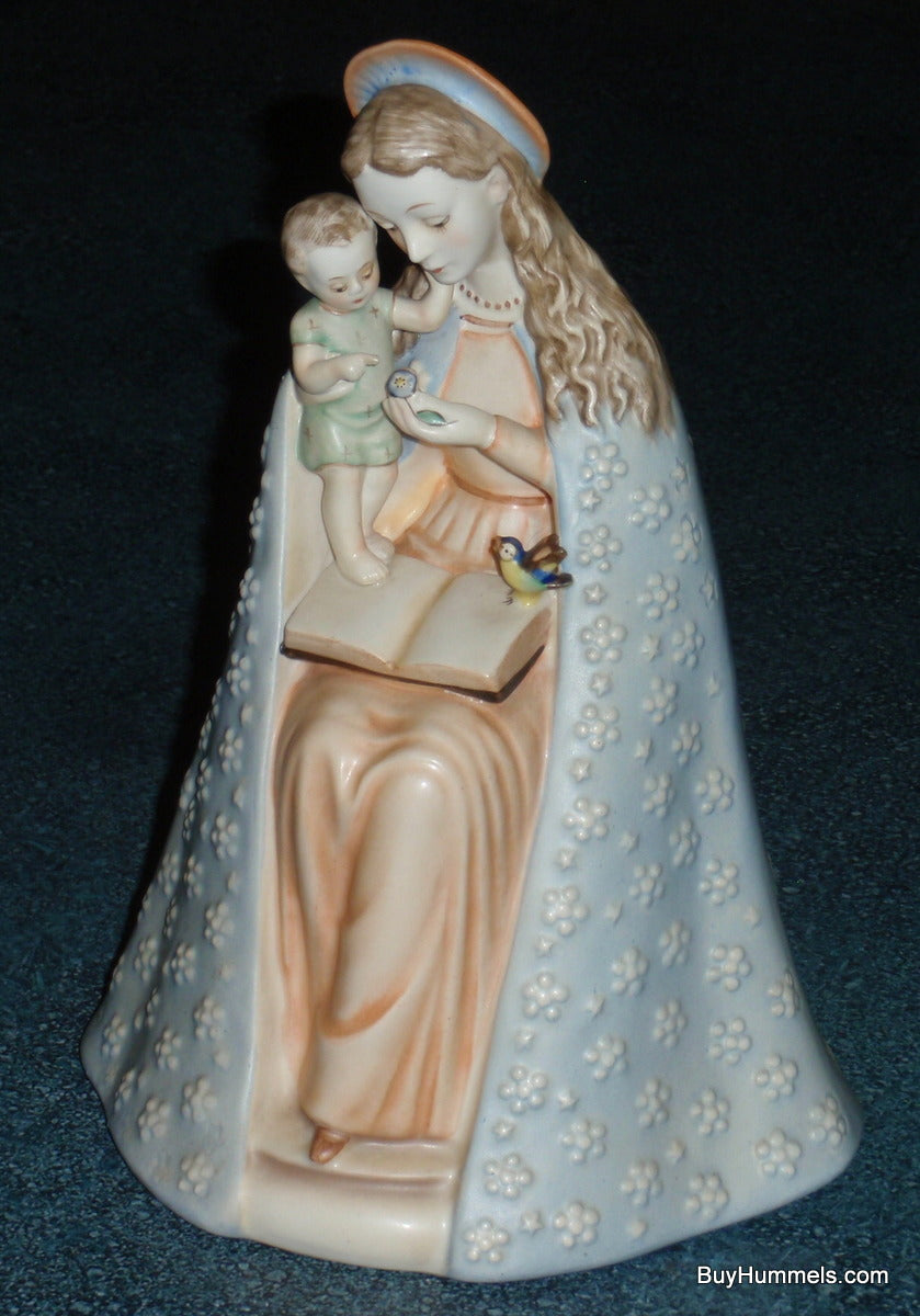 Flower Madonna Hummel Figurine #10/1 Mary & Jesus With Blue Bird