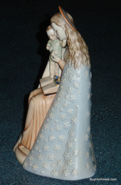 Flower Madonna Hummel Figurine #10/1 Mary & Jesus With Blue Bird