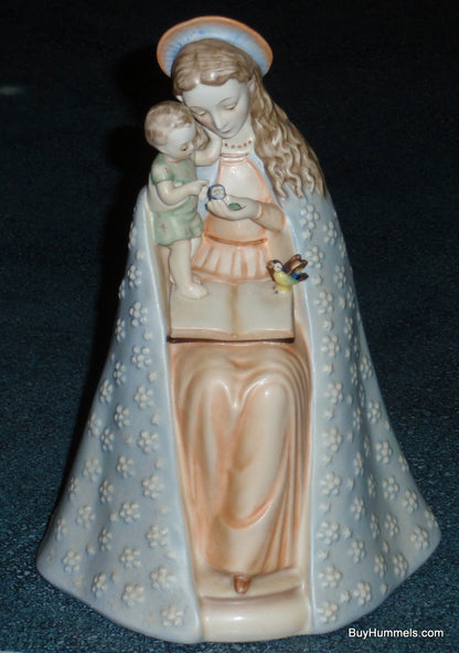 Flower Madonna Hummel Figurine #10/1 Mary & Jesus With Blue Bird