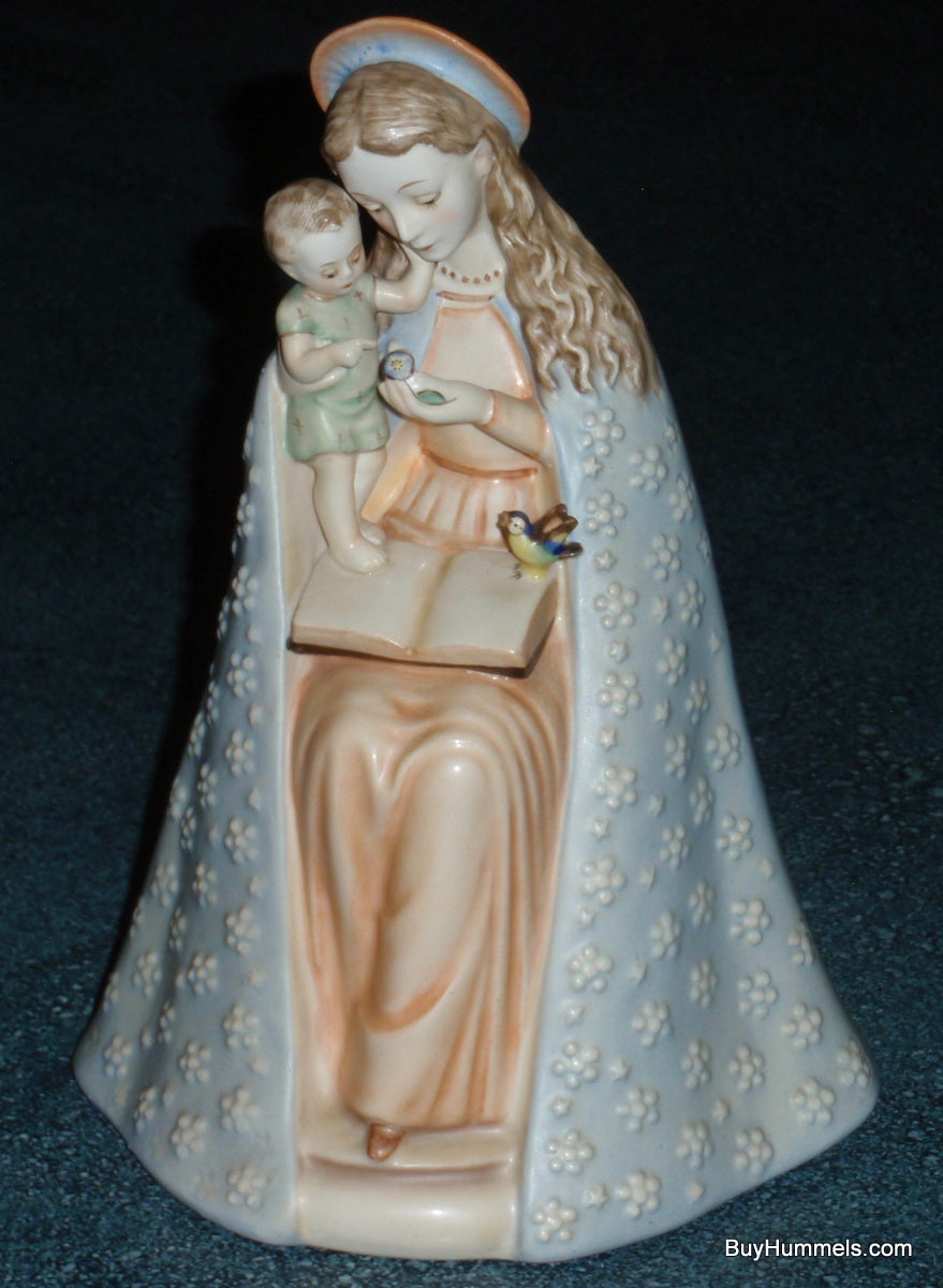 Flower Madonna Hummel Figurine #10/1 Mary & Jesus With Blue Bird