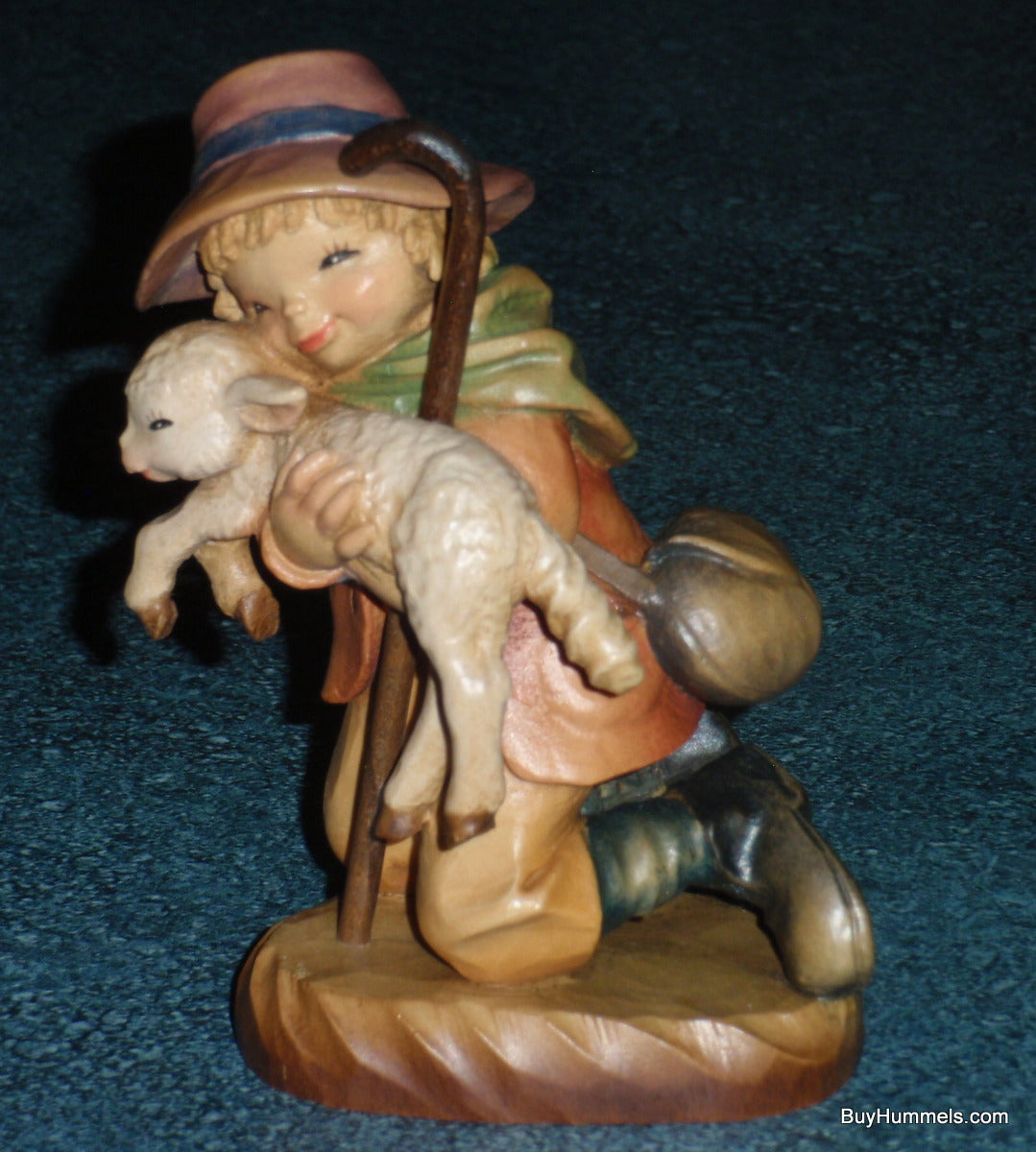 Anri The Good Samaritan Shepherd of the Year 5" Carved Wood Figurine
