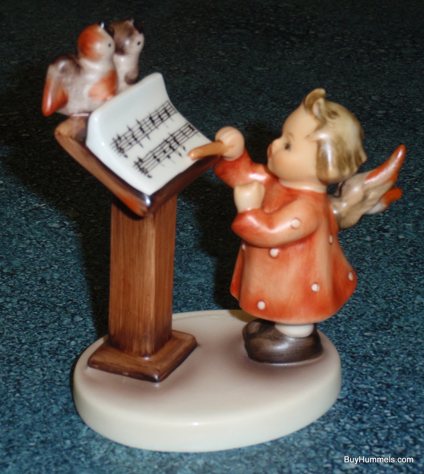 "Bird Duet" Goebel Hummel Figurine #169 Angel Conductor With Two Birds!