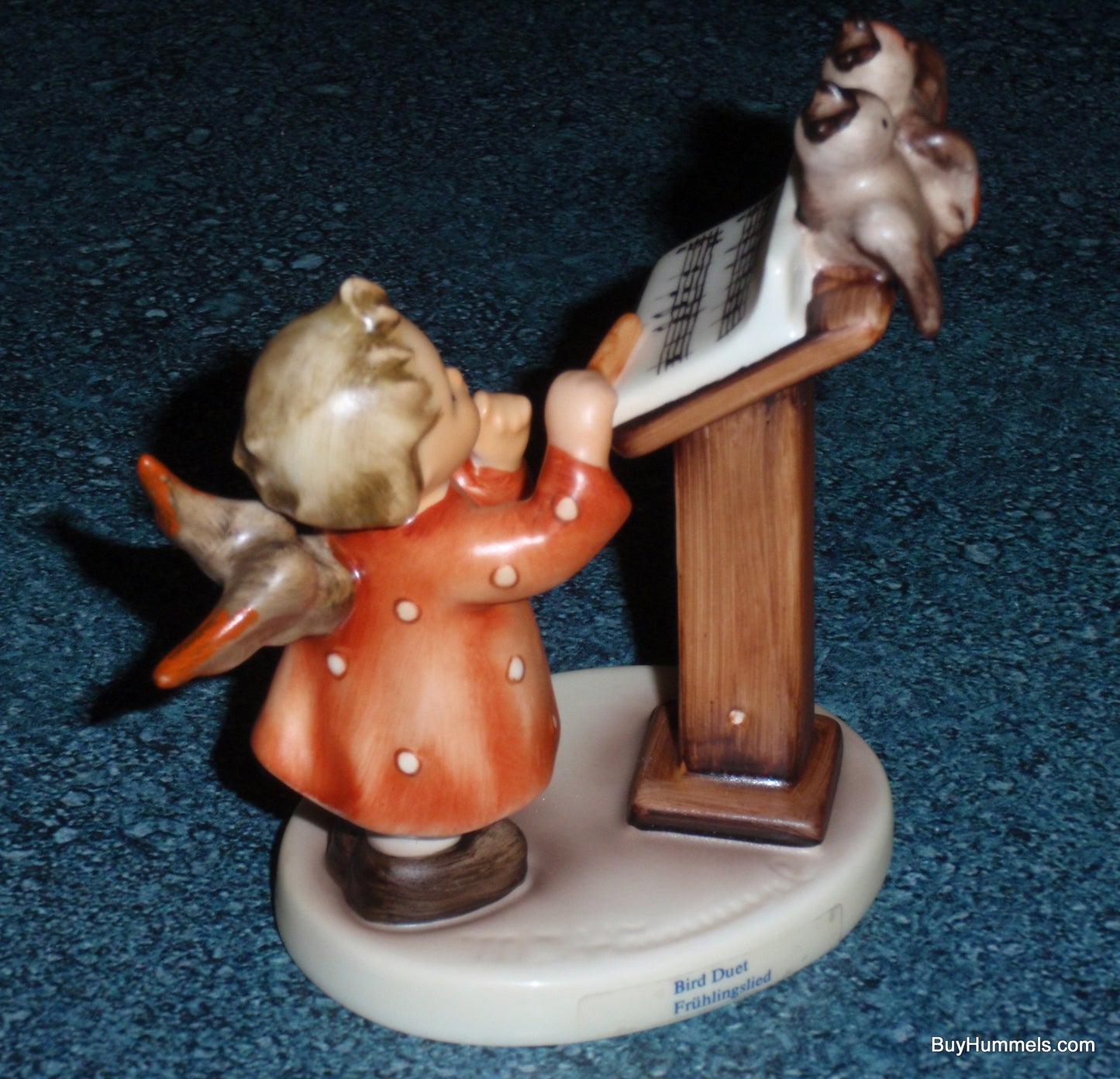 "Bird Duet" Goebel Hummel Figurine #169 Angel Conductor With Two Birds!