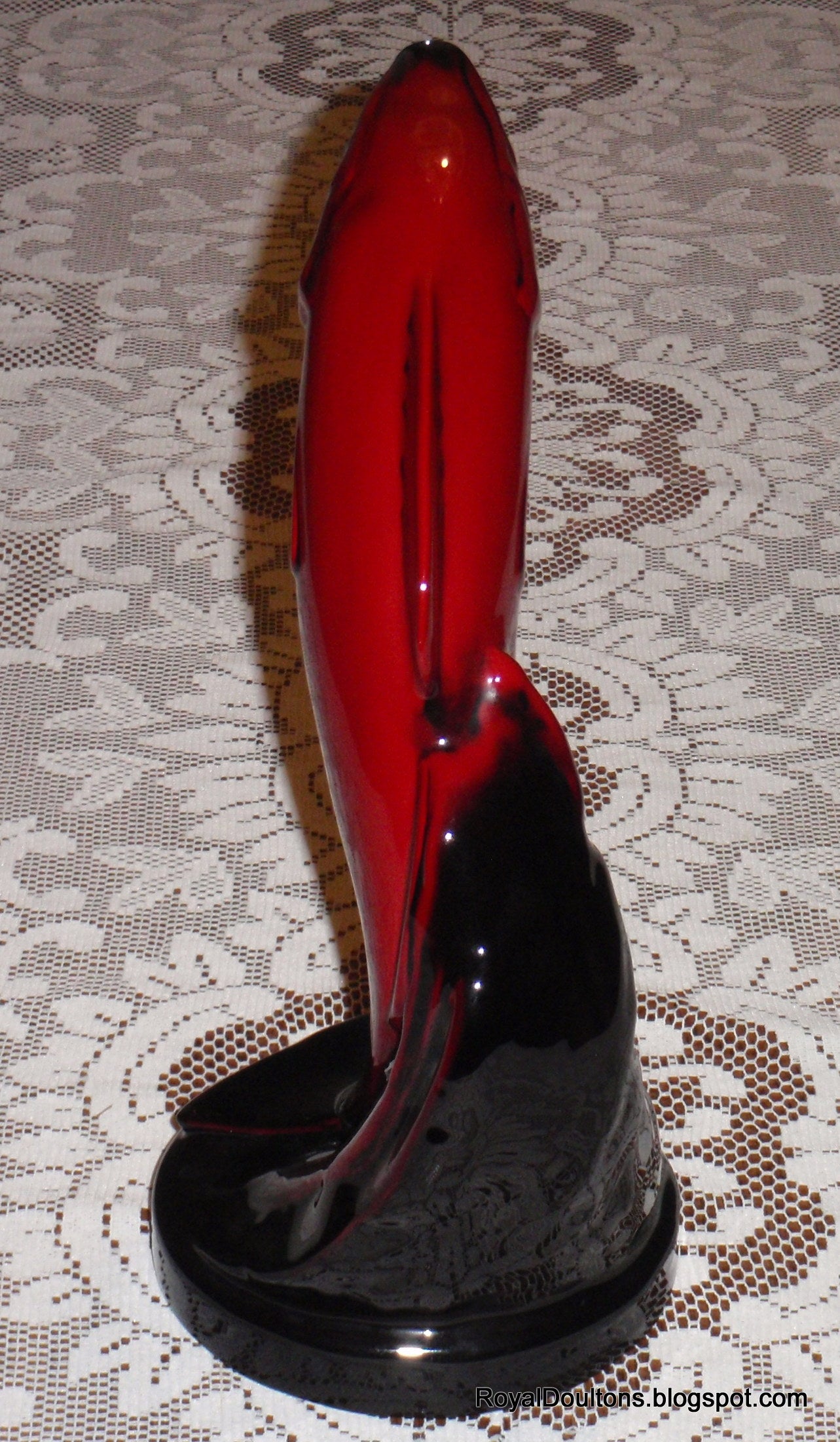 "Leaping Salmon" Rare Royal Doulton Flambé (1940-1950)