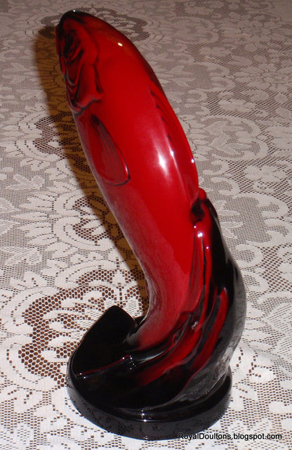 "Leaping Salmon" Rare Royal Doulton Flambé (1940-1950)