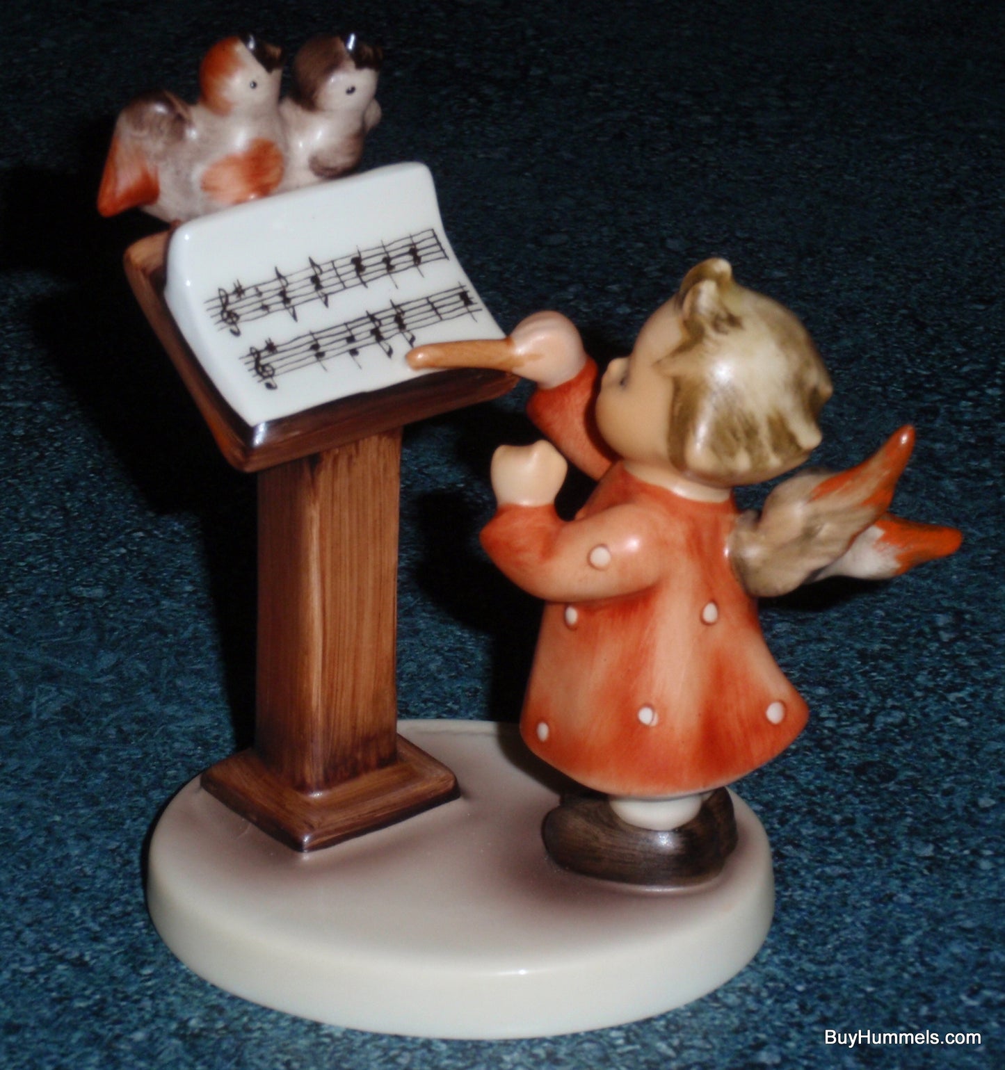 "Bird Duet" Goebel Hummel Figurine #169 Angel Conductor With Two Birds!