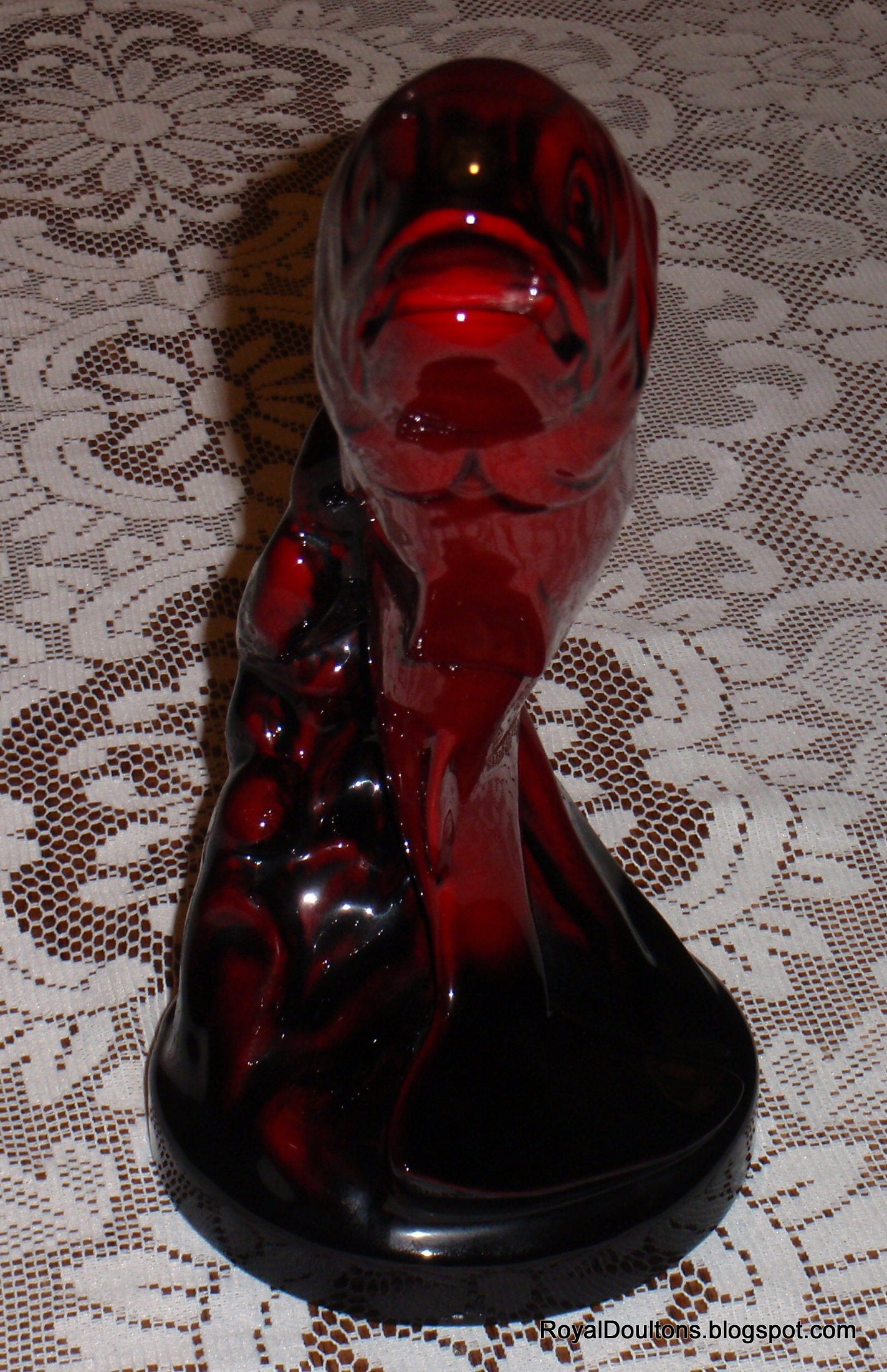 "Leaping Salmon" Rare Royal Doulton Flambé (1940-1950)
