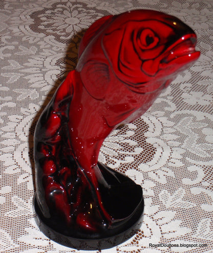 "Leaping Salmon" Rare Royal Doulton Flambé (1940-1950)