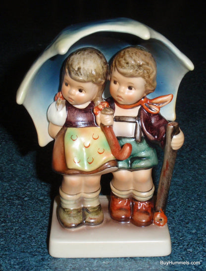 "Stormy Weather" Goebel Hummel Figurine #71/2/0 - Two Children Under Big Umbrella!