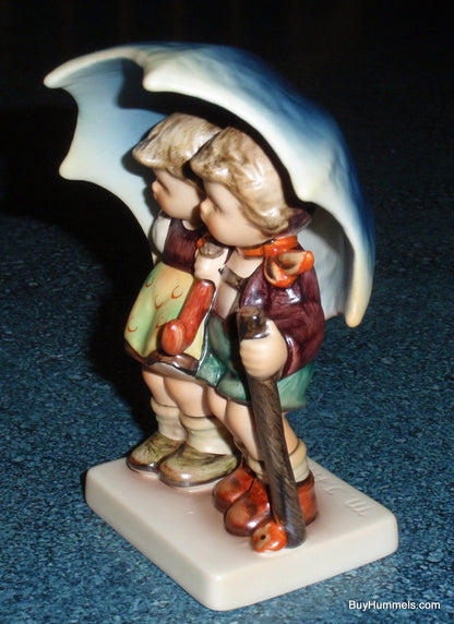 "Stormy Weather" Goebel Hummel Figurine #71/2/0 - Two Children Under Big Umbrella!