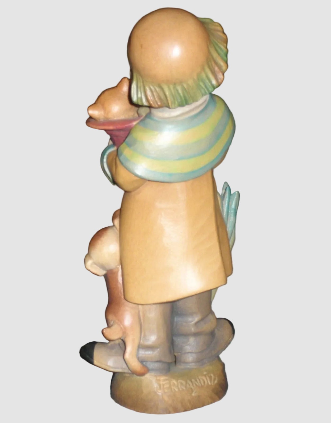 "Surprise" ANRI Woodcarving Clown Figurine #651620 - Signed Ulrich Bernardi (6")