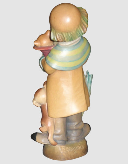"Surprise" ANRI Woodcarving Clown Figurine #651620 - Signed Ulrich Bernardi (6")
