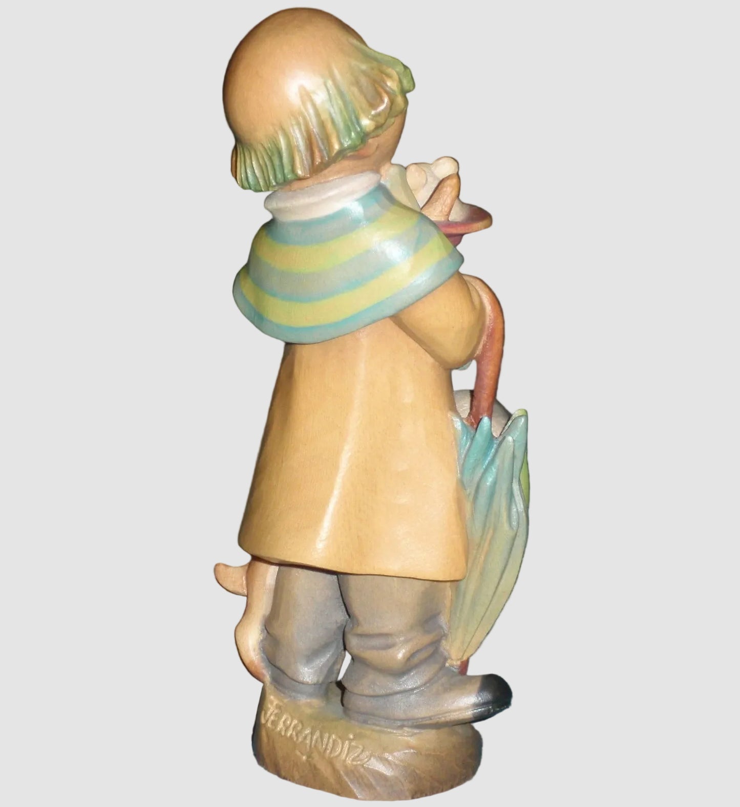 "Surprise" ANRI Woodcarving Clown Figurine #651620 - Signed Ulrich Bernardi (6")