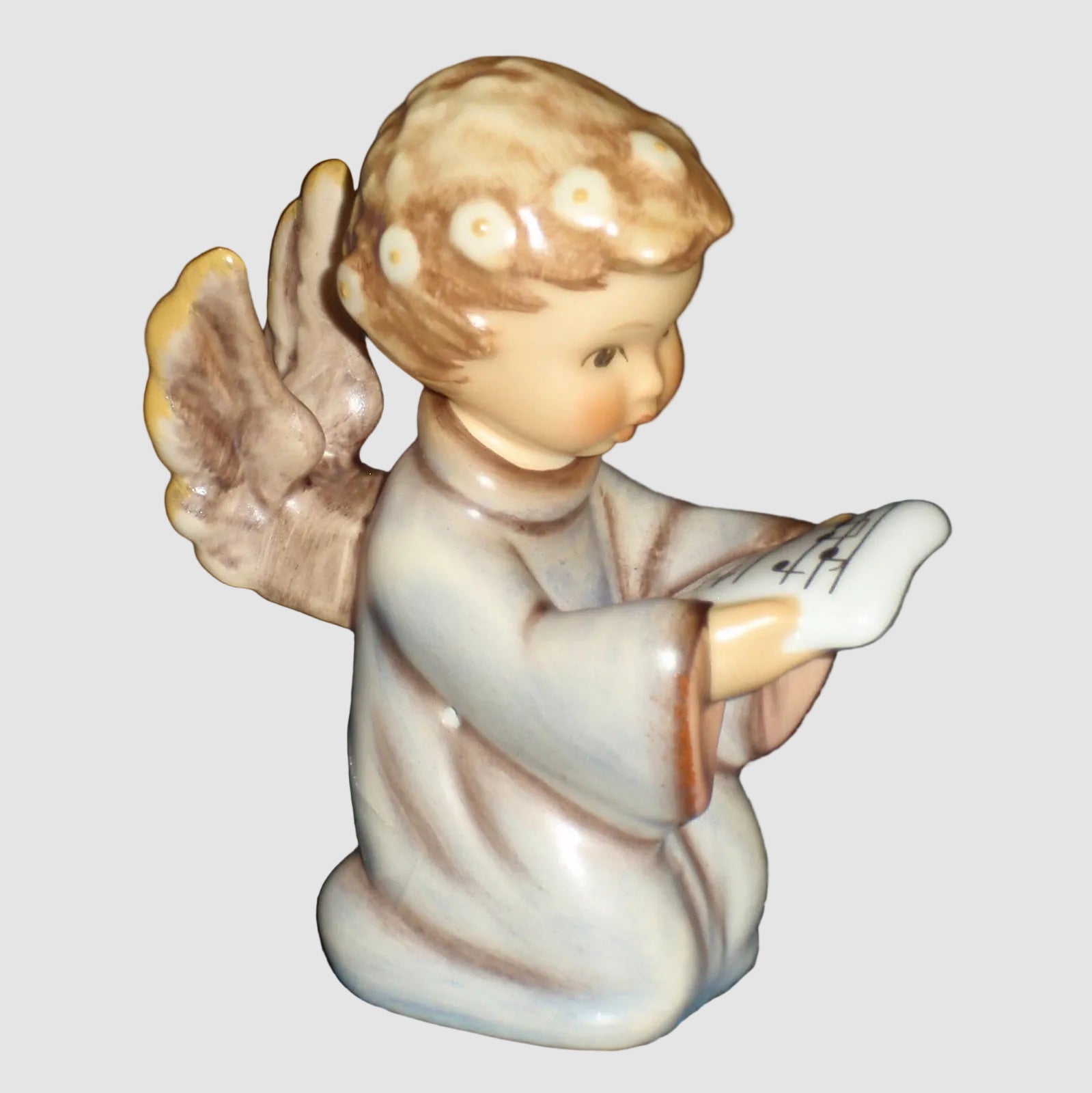 Goebel Hummel Join In Song Figurine 718/D Stimm mit ein Helmut Fischer Danbury Mint Angel Songbook TMK-8 Vintage Germany Porcelain With Box