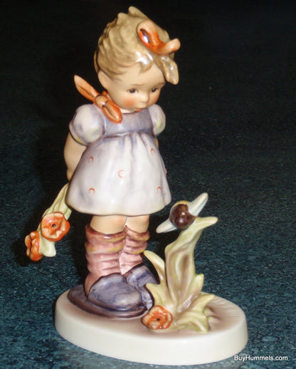 "Will It Sting?" Goebel Hummel Figurine #450 - Little Girl With Bumblebee