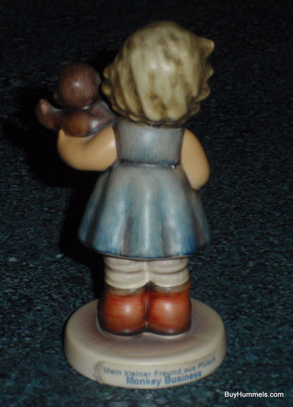 "Monkey Business" Goebel Hummel Figurine #2069/B Girl With Monkey - RARE FIND!