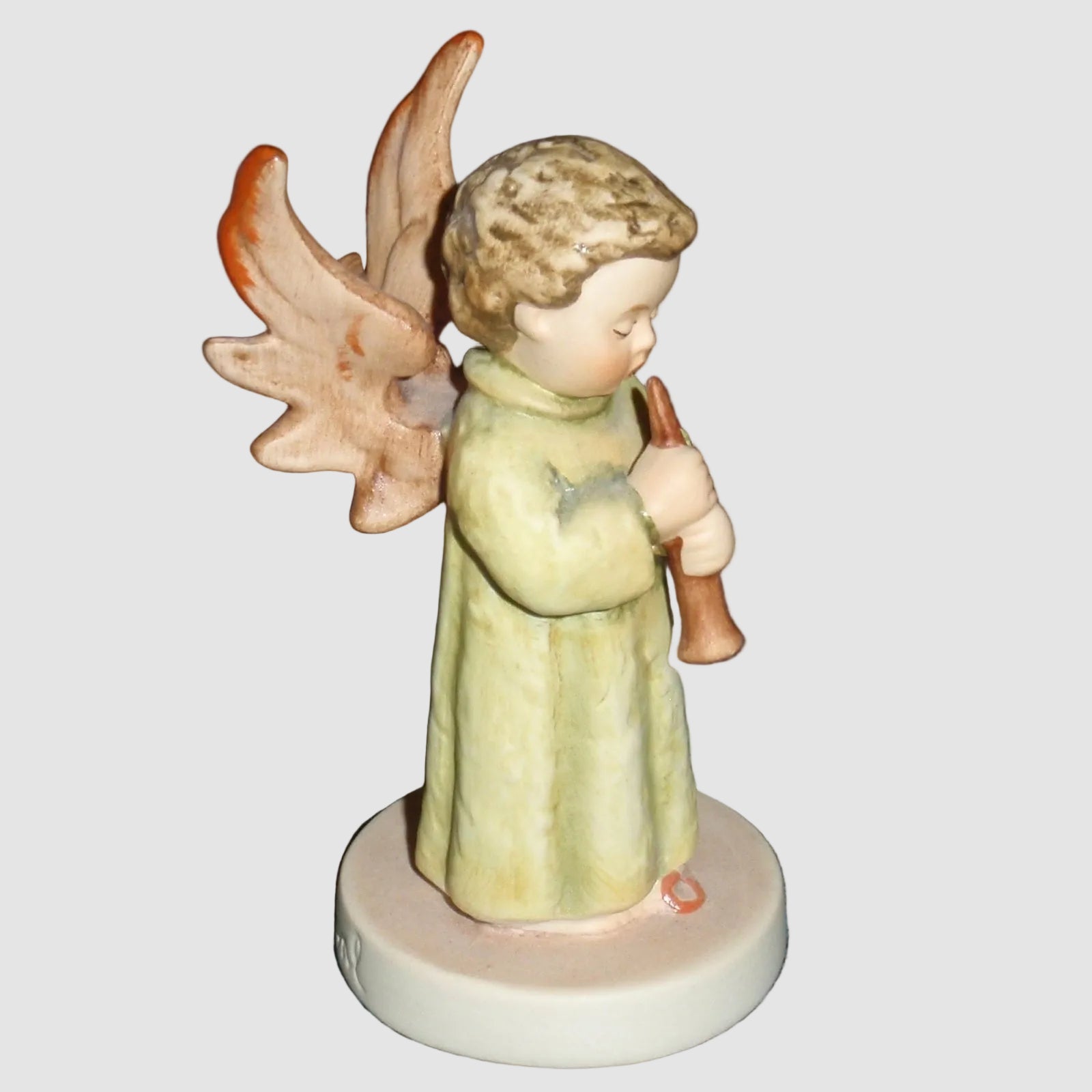 Goebel Hummel Festival Harmony Flute Figurine 173 4/0 Adventsengel mit Flote Angel Wings TMK-7 Vintage Germany Porcelain With Box