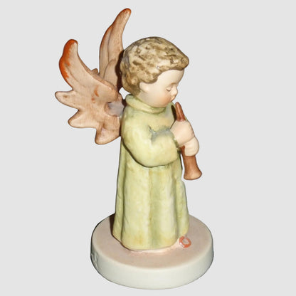 Goebel Hummel Festival Harmony Flute Figurine 173 4/0 Adventsengel mit Flote Angel Wings TMK-7 Vintage Germany Porcelain With Box