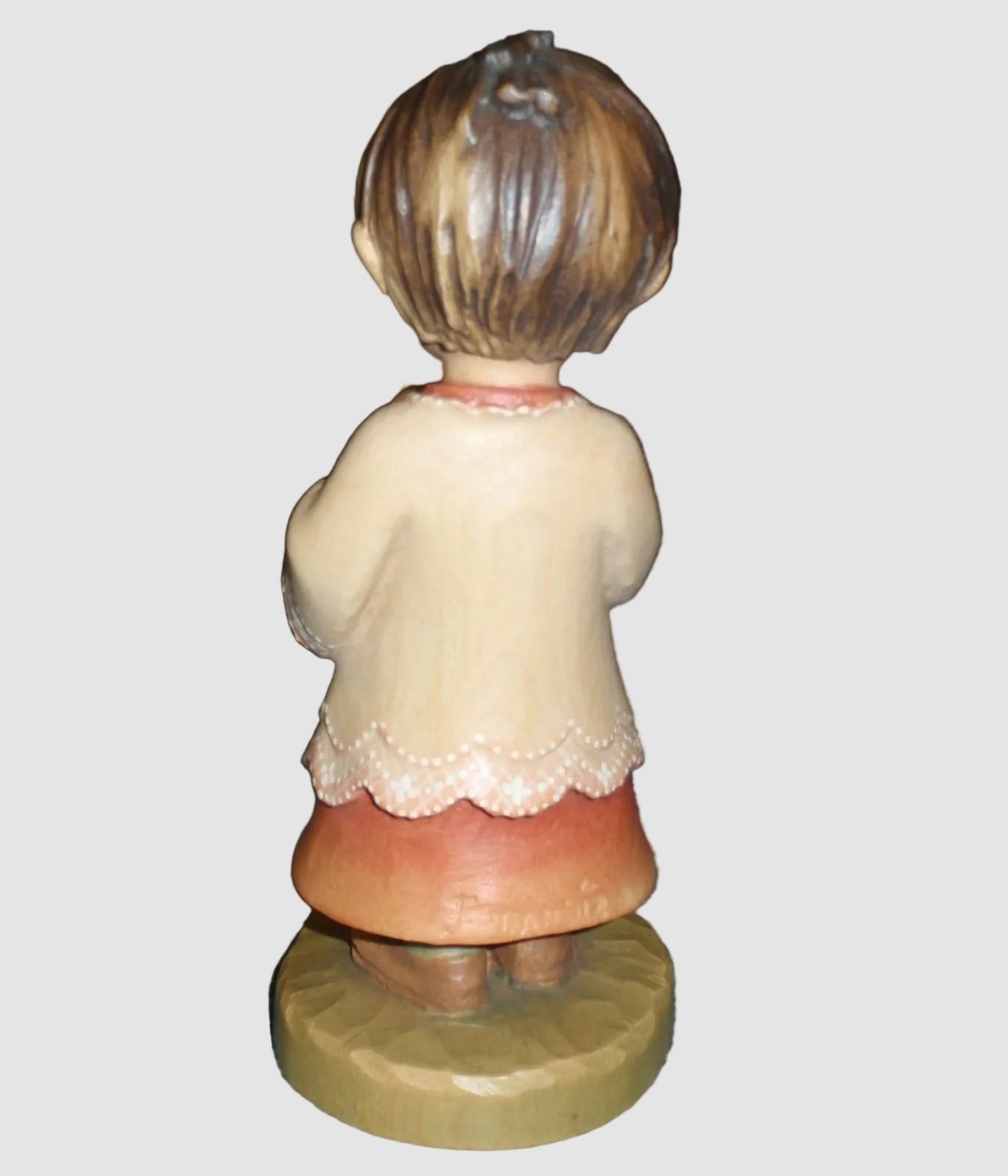"Trumpeter" ANRI Woodcarving Figurine #651-312 - Signed Rudi Kostner (6")
