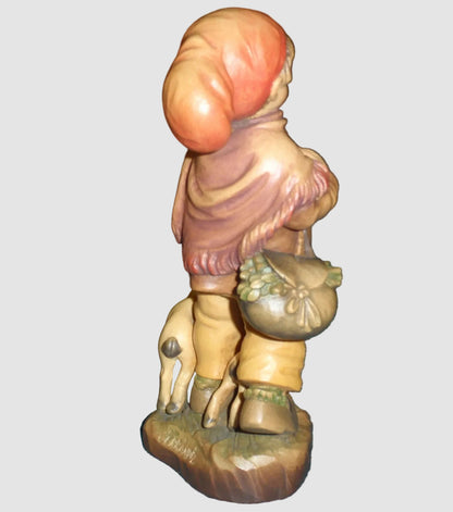 "Long Journey" ANRI Woodcarving Figurine #651-641 - Signed Ulrich Bernardi (6")