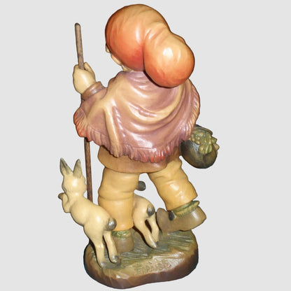 "Long Journey" ANRI Woodcarving Figurine #651-641 - Signed Ulrich Bernardi (6")