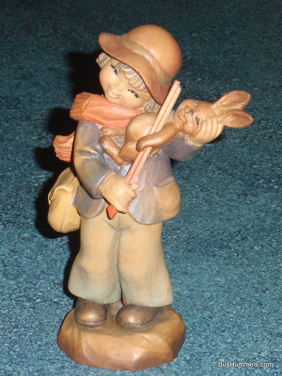 Merry Melody 6” Ferrandiz ANRI Woodcarving - Boy Playing Bunny Rabbit!