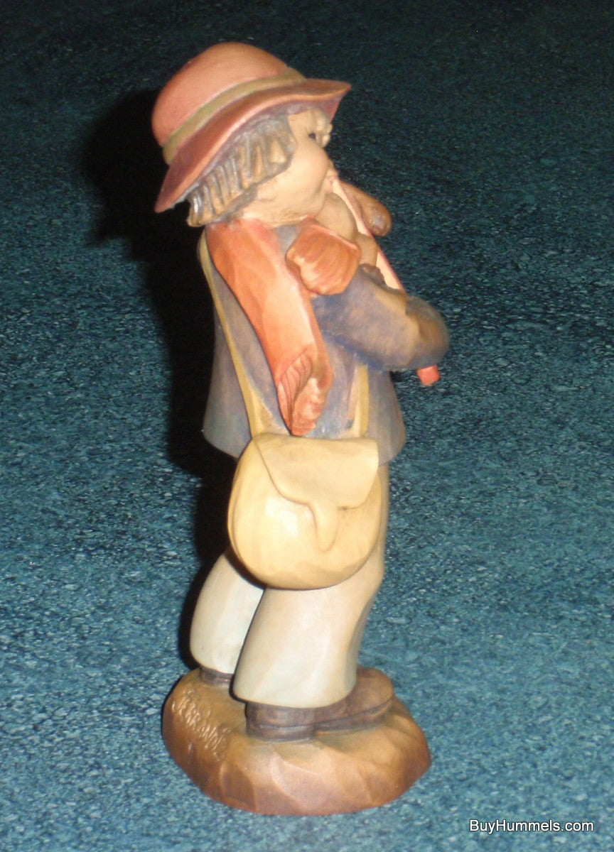 Merry Melody 6” Ferrandiz ANRI Woodcarving - Boy Playing Bunny Rabbit!