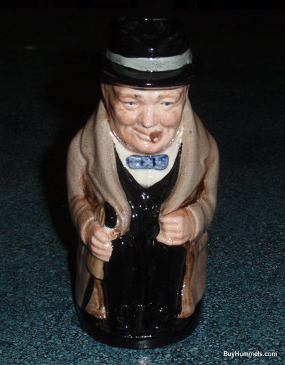 Vintage Royal Doulton Winston Churchill 4” Collectible Pitcher Toby Mug - GIFT!