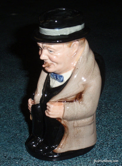 Vintage Royal Doulton Winston Churchill 4” Collectible Pitcher Toby Mug - GIFT!