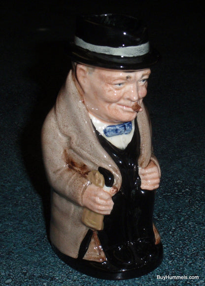 Vintage Royal Doulton Winston Churchill 4” Collectible Pitcher Toby Mug - GIFT!