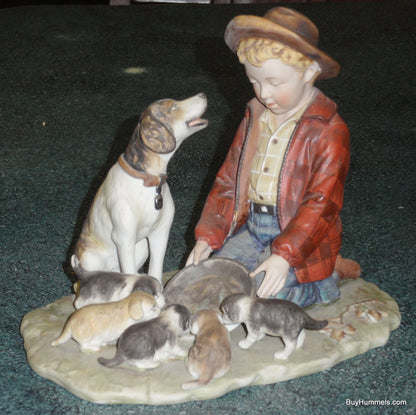 Gorham "Pride Of Parenthood" Norman Rockwell “A Boy and His Dog” Figurine Four Seasons Fall